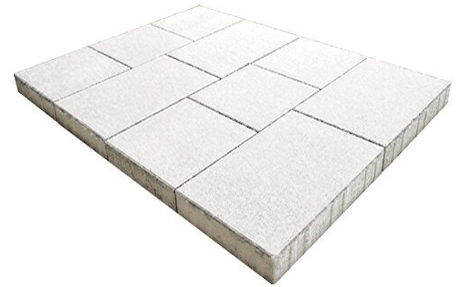 Плитка тротуарная SteinRus Инсбрук Ланс Б.5.Псм.6, Native, белый, толщина 60 мм