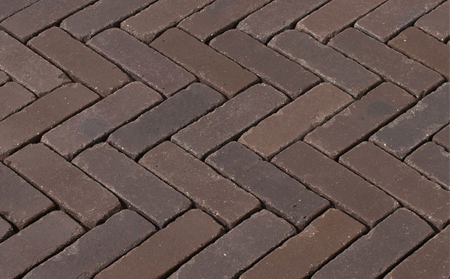 Клинкерная брусчатка ригельная Vandersanden Bergamo Antica коричневый, 204*67*50 мм