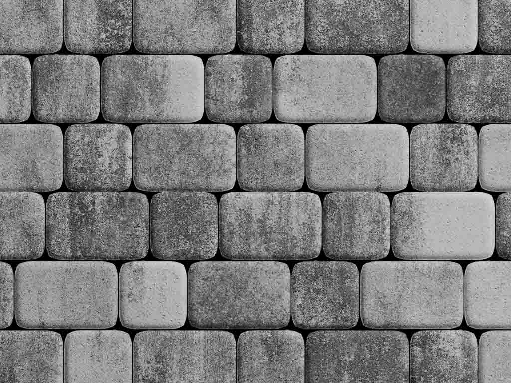 Плитка тротуарная Классико А.4.КО.4 листопад гладкий антрацит, комплект 2 шт, толщина 40 мм