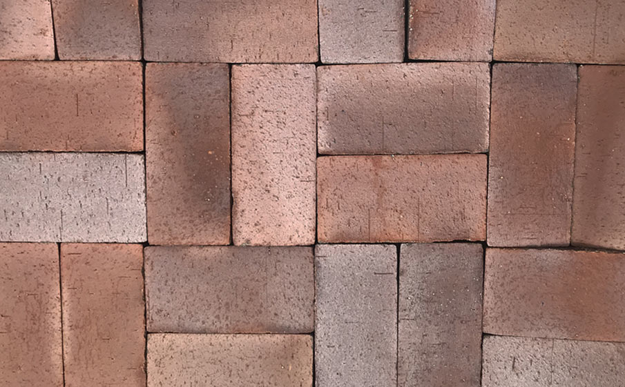 Клинкерная брусчатка Muhr №04 Rotbraun-bunt, 200*100*40 мм