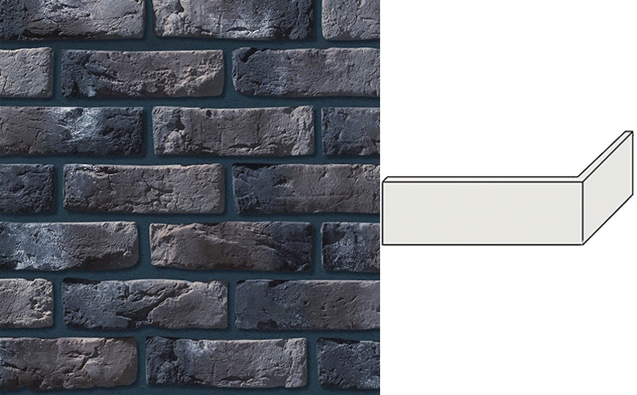 Декоративный кирпич Leonardo Stone угловой элемент Орлеан 240/110*75*18 мм 465