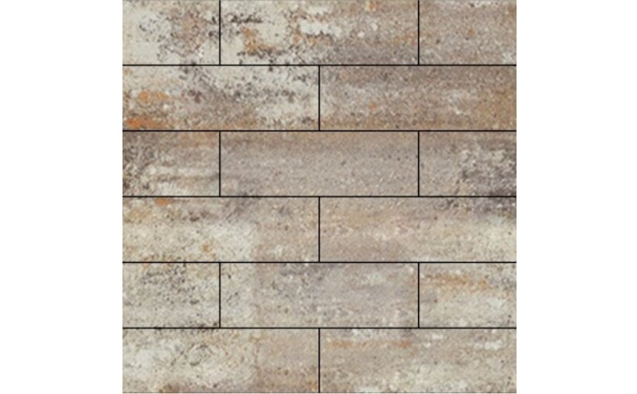 Плитка тротуарная SteinRus Гранада Б.7.П.8, гладкая, ColorMix Берилл, 600*200*80 мм