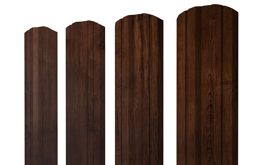 Штакетник Twin фигурный 0,45 Print Premium Cherry Wood Fresh