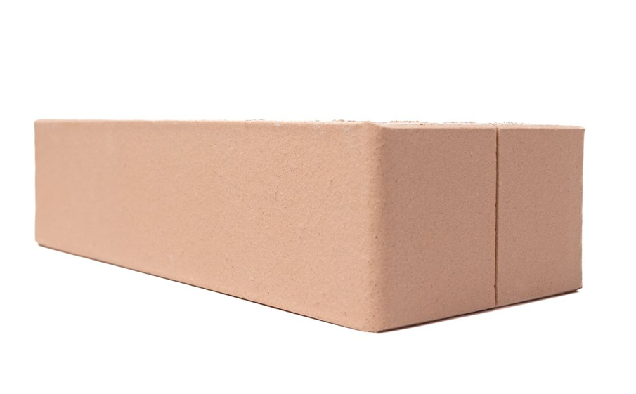 Кирпич облицовочный Губский КЗ с надрезом, абрикосовый, 250*120*65 мм