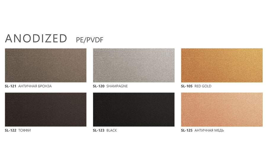 Алюминиевая композитная панель SIBALUX SBL A2 ANODIZED