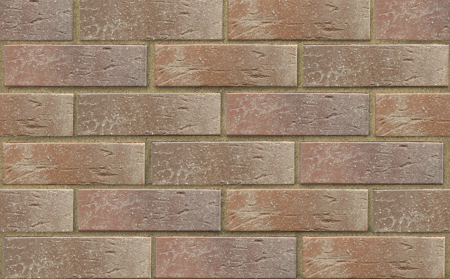 Кирпич облицовочный ЛСР красный флэш с пепельной посыпкой рустик 250*120*65 мм