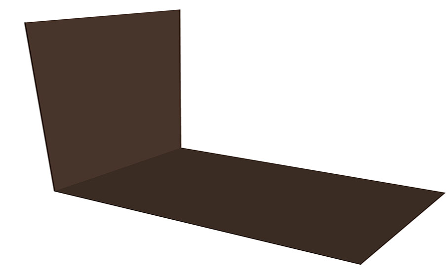 Планка снегозадержания Grand Line усиливающая, 0,5, PurPro RAL 8017, 2 м