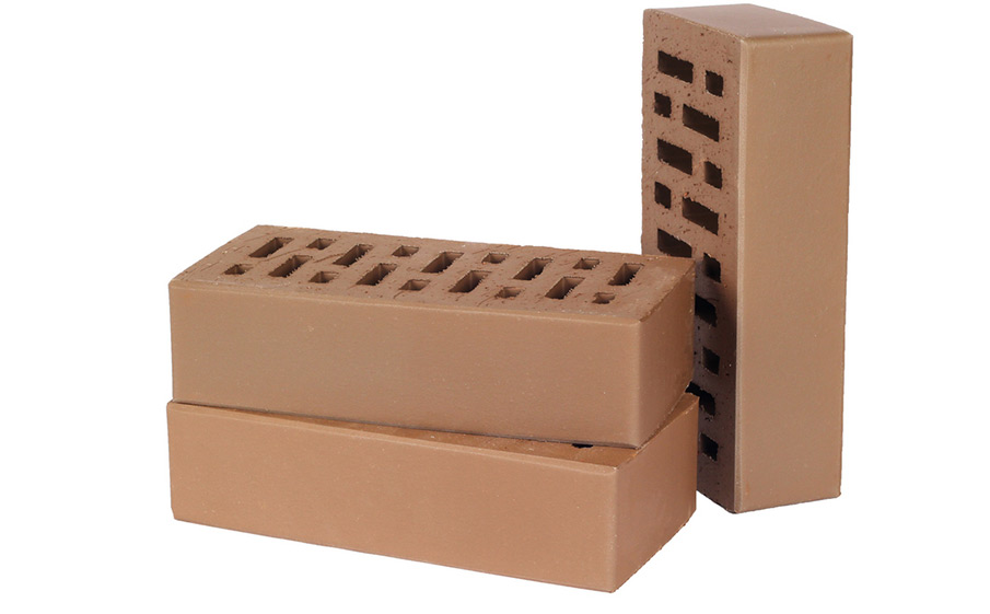 Кирпич облицовочный пустотелый Lode Rudis гладкий, 250*120*65 мм