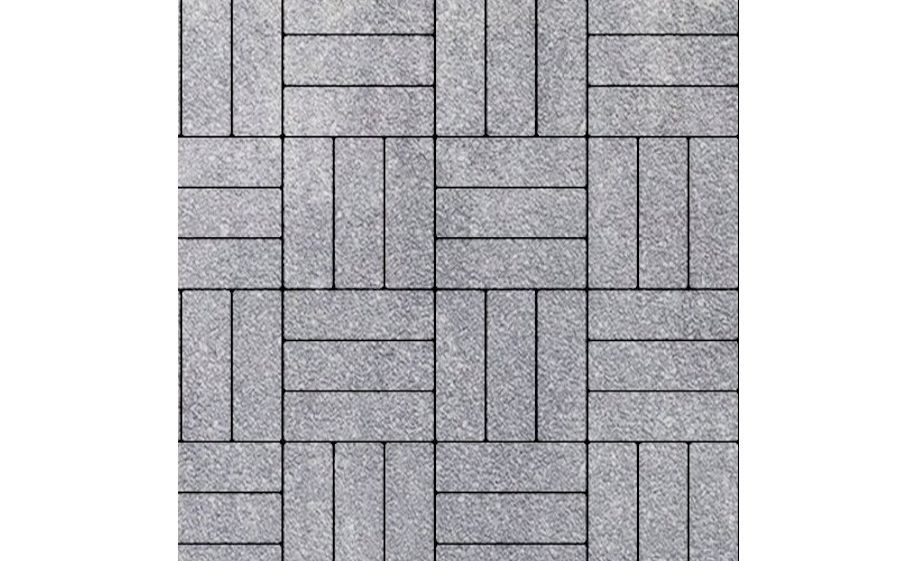 Плитка тротуарная SteinRus Паркет Б.2.П.6, Native, ColorMix Монохром, 210*70*60 мм