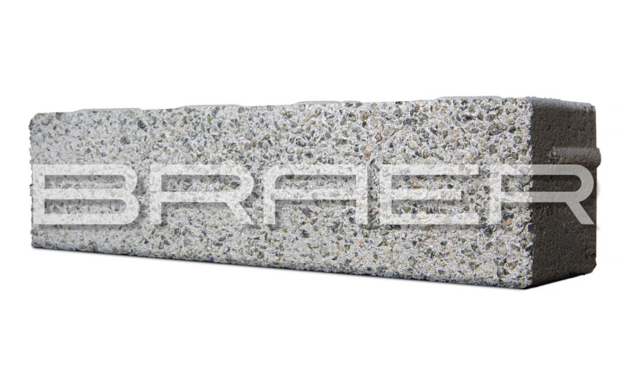 Плитка тротуарная BRAER Ригель 2.0 Select Гранит на сером, 320*80*60 мм