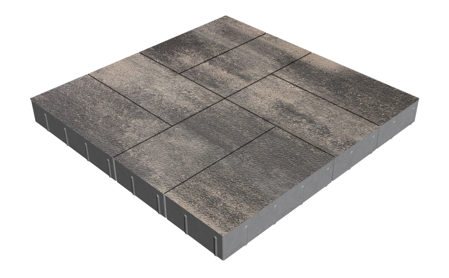 Плитка тротуарная SteinRus Грас Б.4.П.8, Native, Нокс, 400*200*80 мм