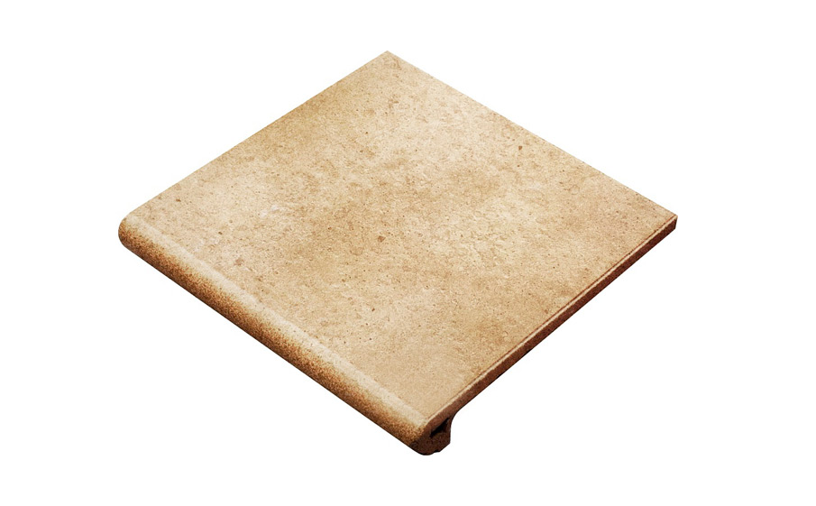 Клинкерная ступень-флорентинер Gres Aragon Orion Beige 330*325*18(53) мм