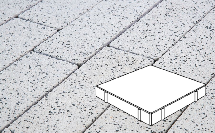 Плитка тротуарная Готика, Granite FINERRO, Квадрат Б.5.К.10, Покостовский, 500*500*100 мм