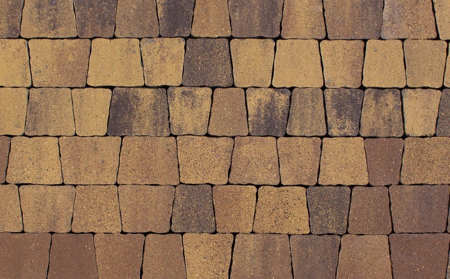 Плитка тротуарная Антик Б.3.А.6 листопад гладкий янтарь, комплект 5 шт, толщина 60 мм