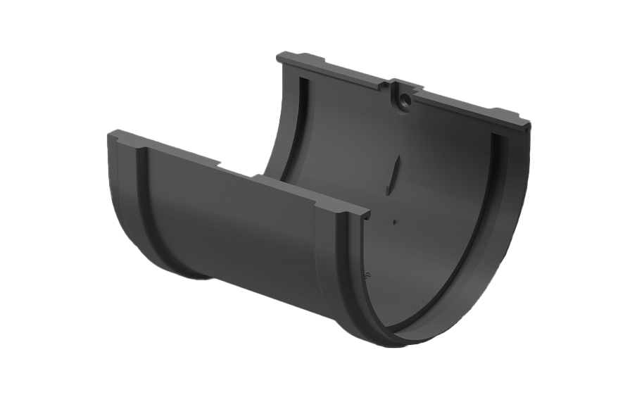 Соединитель желобов Docke PREMIUM, графит