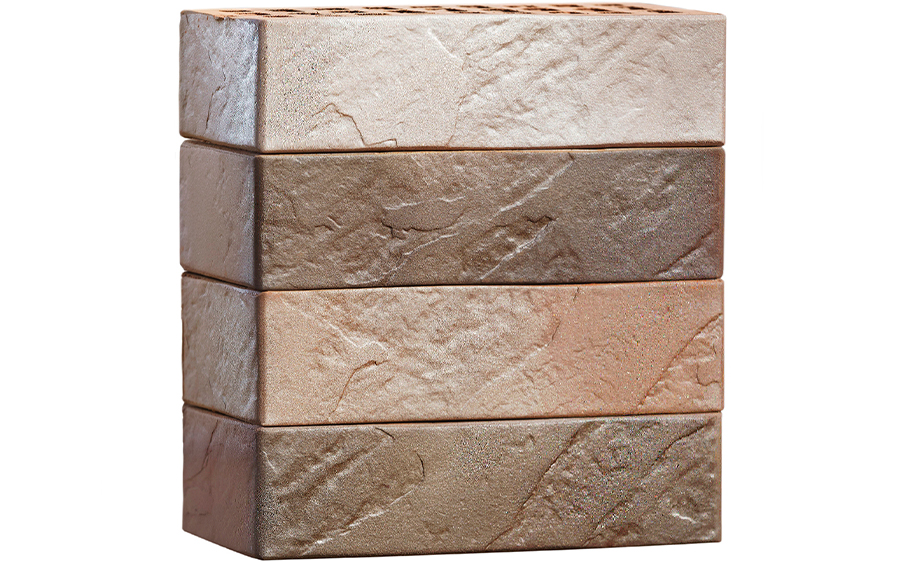 Кирпич облицовочный VOLGABRICK Байкал Лед, коллекция VOLGA 2024, 250*120*65 мм