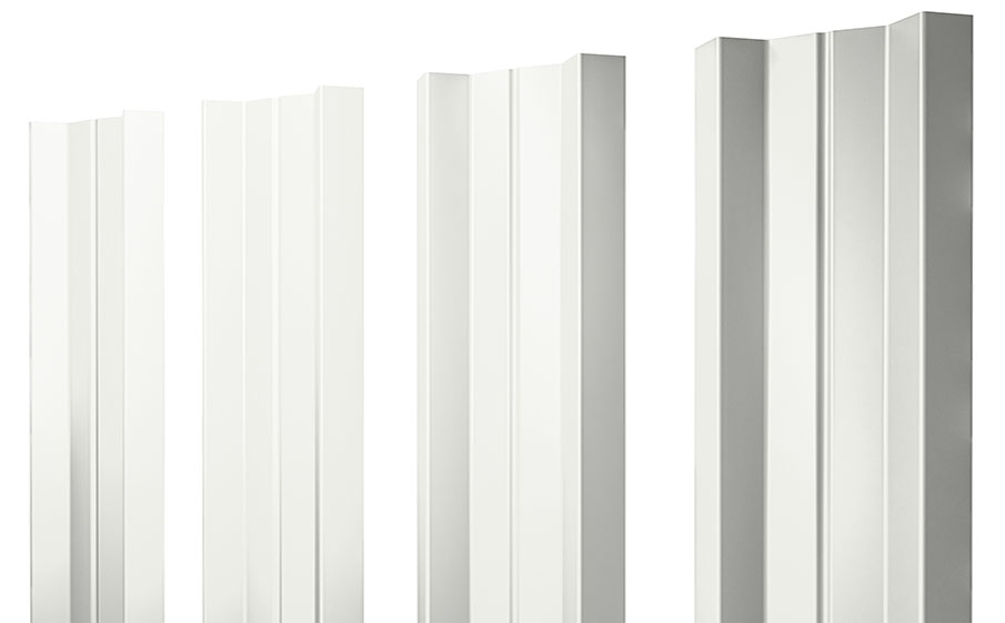 Штакетник М-образный А 0,45 Drap TX RAL 9003 сигнальный белый