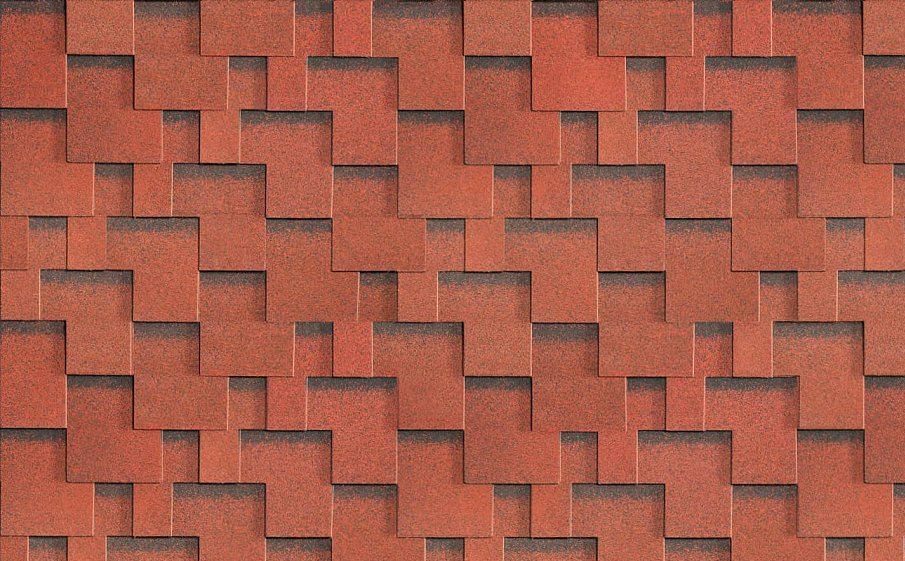 Гибкая черепица SHINGLAS Фокстрот, Рябина