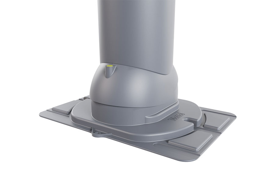 Роторная вентиляция Viotto с универсальным проходным элементом d=125 мм утепленная, RAL 7024 графит