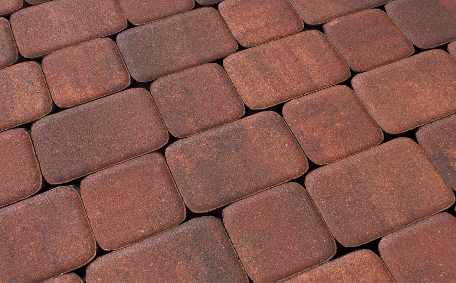 Плитка тротуарная Классико А.1.КО.4 листопад гладкий арабская ночь, комплект 2 шт, толщина 40 мм