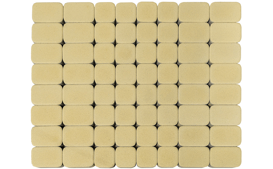 Плитка тротуарная BRAER Классико Дуо песочный, 115/172*115*40 мм