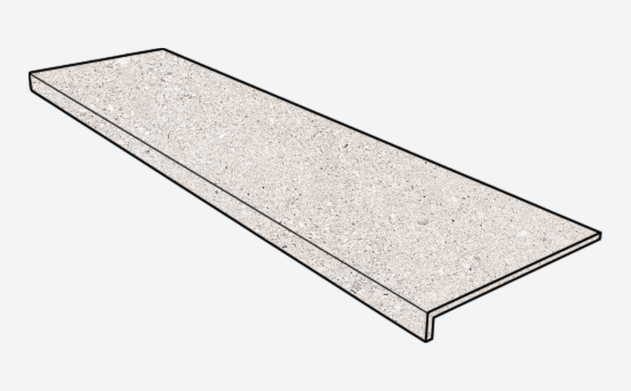 Ступень с прямым носиком Gres Aragon Cronos Blanco 1197*315*14(35) мм