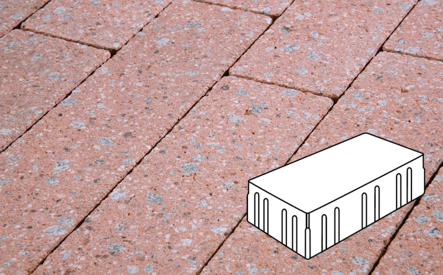 Плитка тротуарная Готика, City Granite FINERRO, Скада без фаски В3.П.10, Травертин, 225*150*100 мм