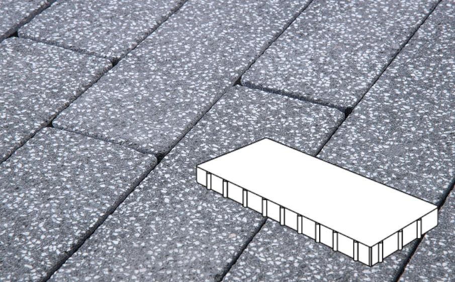 Плитка тротуарная Готика, Granite FINERRO, Плита Б.8.П.10, Суховязский, 800*400*100 мм