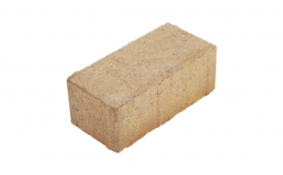 Плитка тротуарная Меликонполар Брусчатка В.2.П.8, бежевый, 200*100*80 мм