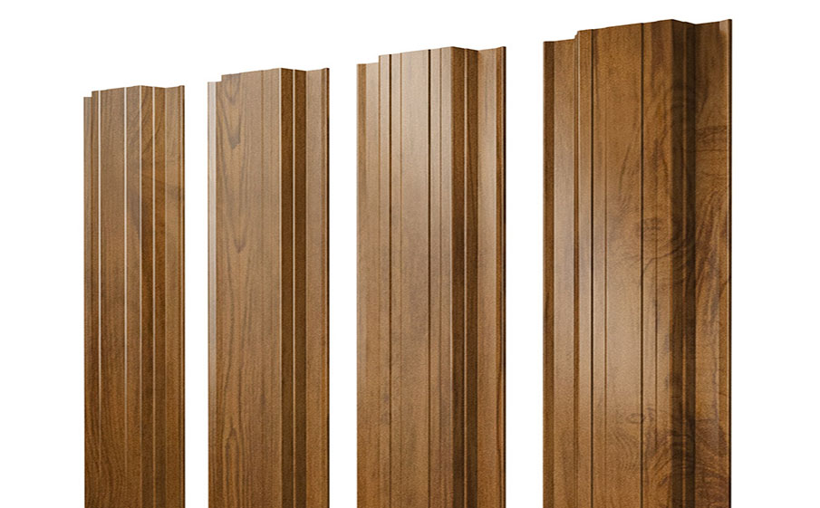 Штакетник Прямоугольный Print Elite Golden Wood