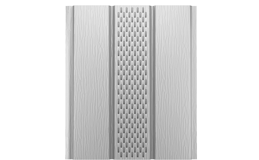 Софит Aquasystem с центральной перфорацией, сталь 0,45 мм, RR 20 фактурная, PE Zn275, 2400*303 мм