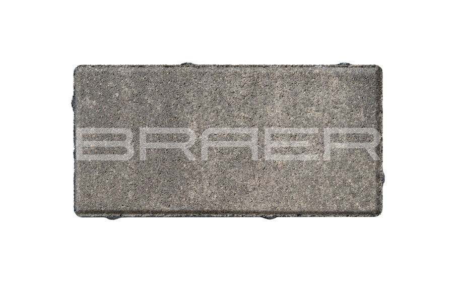 Плитка тротуарная BRAER Прямоугольник Color Mix Туман, 200*50*60 мм