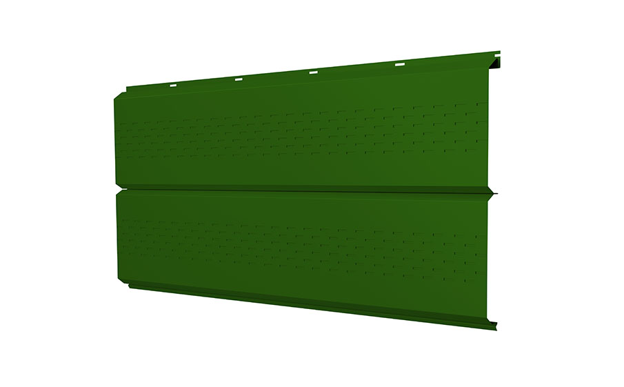 Софит Grand Line ЭкоБрус new c перфорацией 0,45 PE RAL 6002