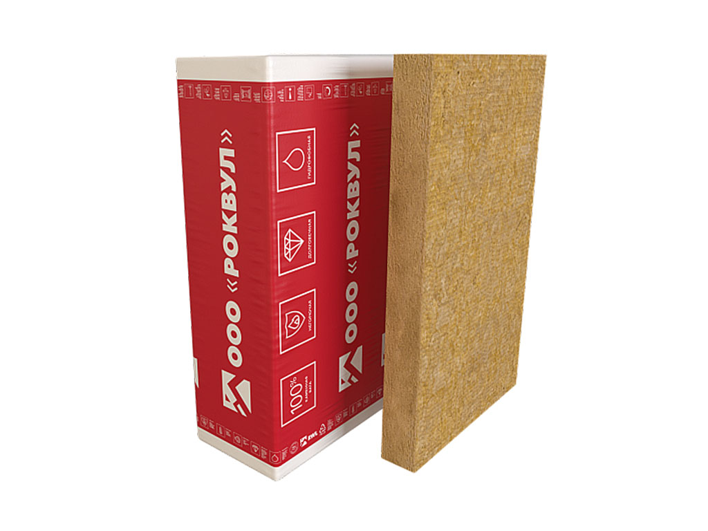 Утеплитель РОКВУЛ ФАСАД БАТТС Д ОПТИМА, 3 шт/уп, 1000*600*100 мм