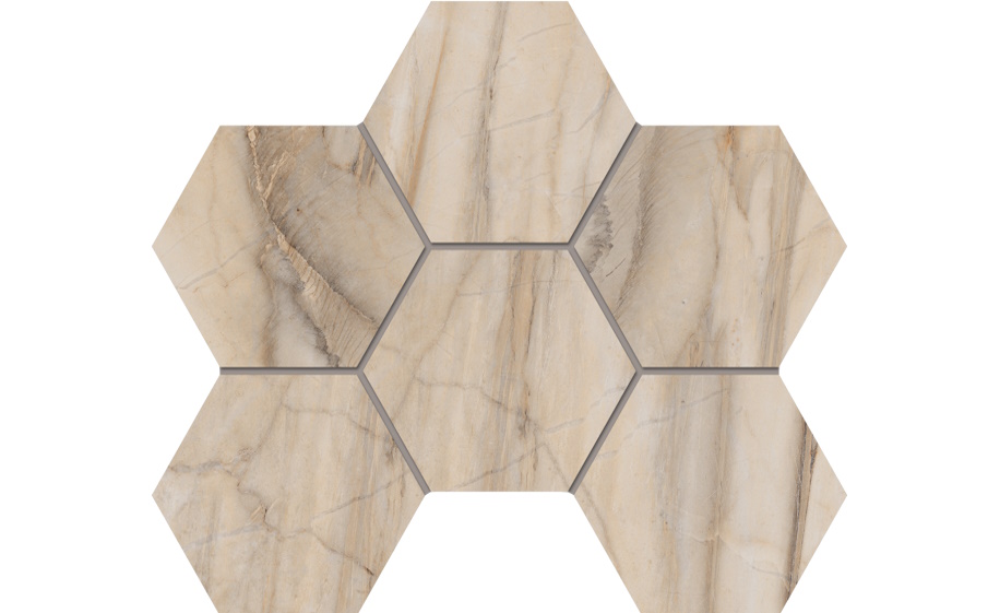 Мозаика Hexagon Estima Bernini BR01 неполированный