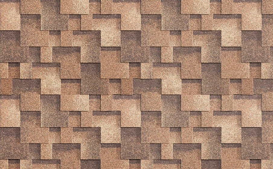 Гибкая черепица SHINGLAS Фокстрот, Сандал