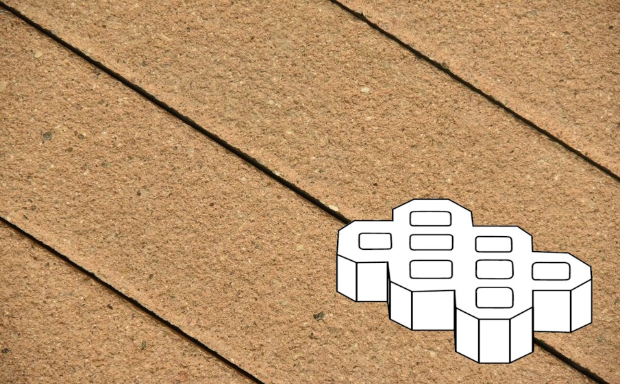 Плитка тротуарная Готика Premium Bronze, Экопарковка Б.6.ГР.10, №11, 600*400*100 мм