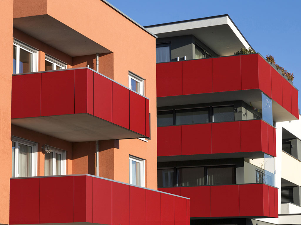 HPL-панель Greenlam Colours SUD 9275 Vermilion Red двухсторонняя, 3050*1300*8 мм