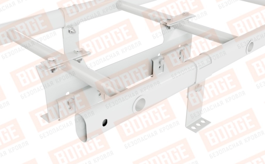 Лестница кровельная Borge для фальцевой кровли оцинкованная RAL 9003, 1,8 м