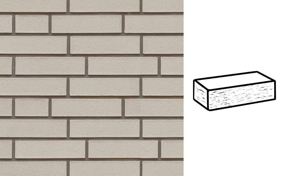 Кирпич клинкерный Muhr 36 Silbergrau nuanciert рустик, 250*120*65 мм