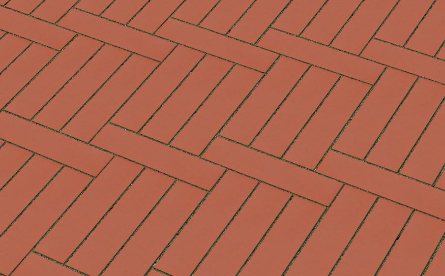 Клинкерная брусчатка Lode Janka красная гладкая, 250*65*45 мм