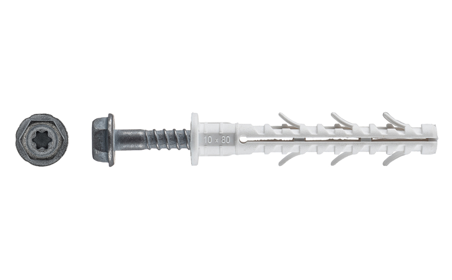 Фасадный дюбель TSX-500F TECH-KREP, 10*80 мм, 200 шт/уп