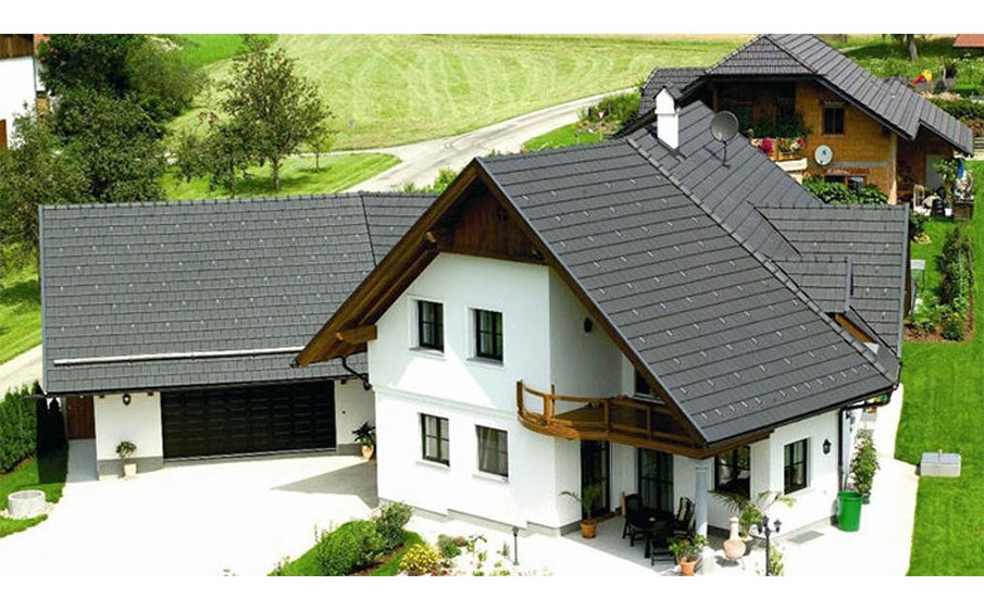 Керамическая черепица рядовая TONDACH Figaro 11 (Planoton 11), Grafen engobe