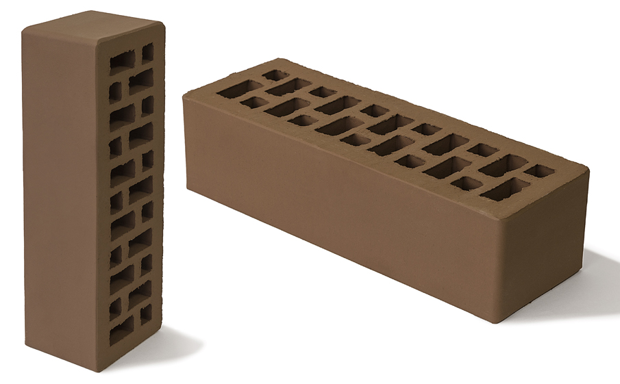 Кирпич BRAER светло-коричневый гладкий, 250*85*65 мм