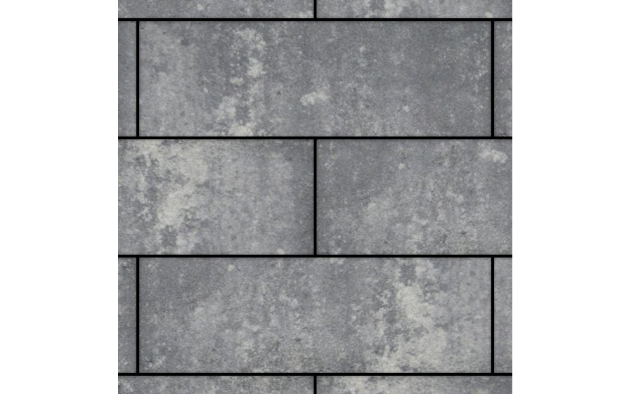 Плитка тротуарная SteinRus Аликанте Б.2.П.8 гладкая, ColorMix Актау, 900*300*80 мм