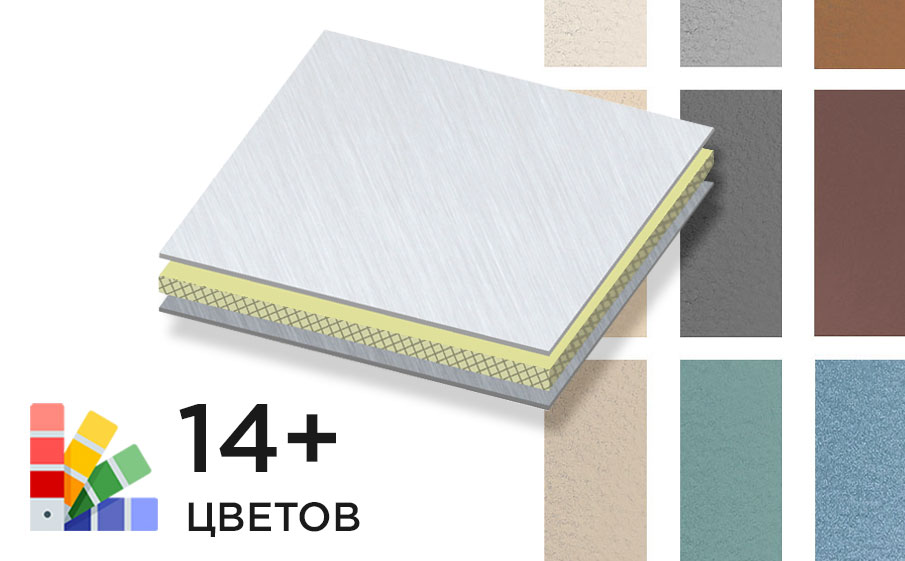 Стальная композитная панель SIBALUX Сталь А2 TERRA