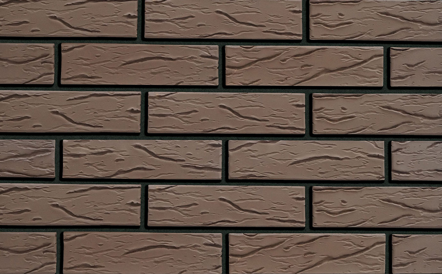 Кирпич облицовочный Кротовский КЗ Классика Шоколад рустик 250*120*65 мм