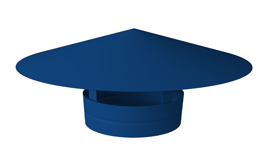 Дымник на трубу Grand Line круглый D 160 мм Satin RAL 5005