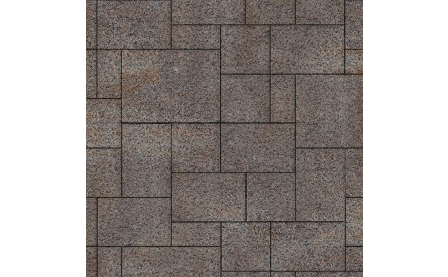 Плитка тротуарная SteinRus, Инсбрук Альпен Б.7.Псм.6, Native, ColorMix Берилл, толщина 60 мм