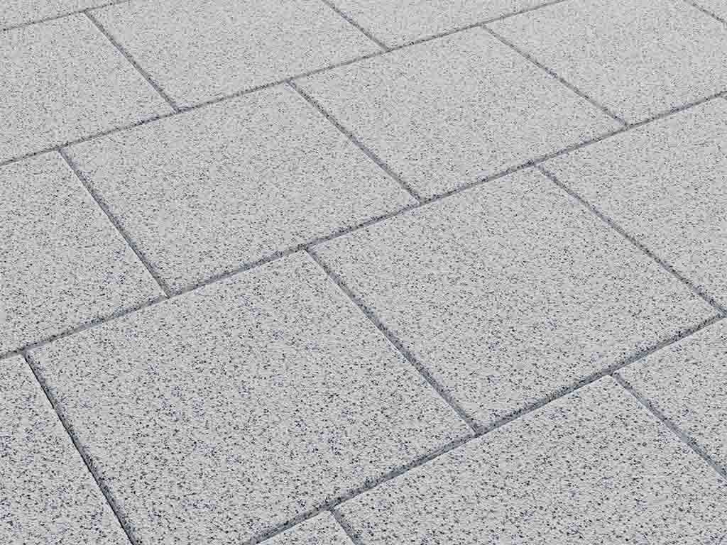 Плитка тротуарная Квадрат Б.1.К.10 стоунмикс белый с черным, 300*300*100 мм 